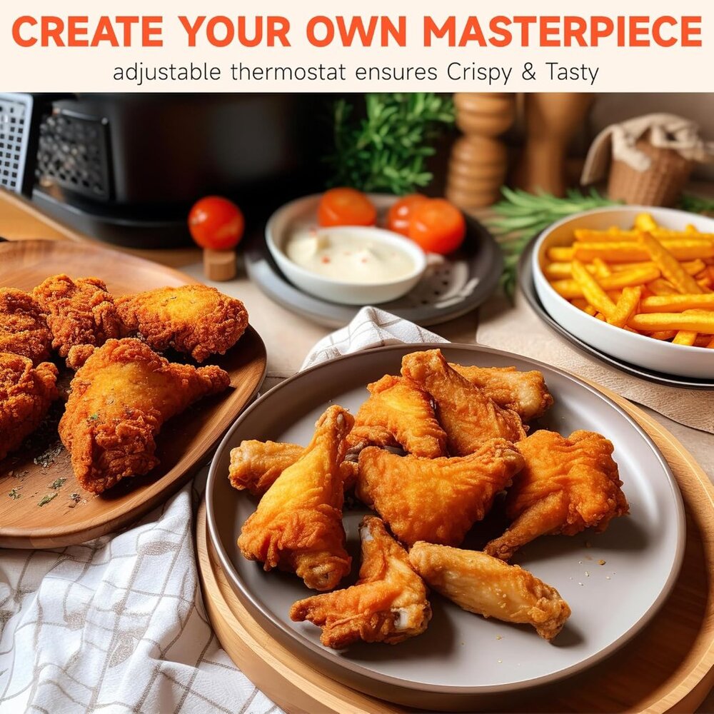 Deep Fryer 1500W Non-Stick Inner Pot Removable Lid Temp Control 2.5L - Picture 3 of 8